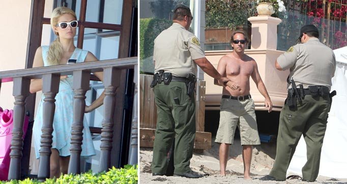 Paris Hilton's Stalker James Rainford Arrested (Again) Outside Her Malibu Home (VIDEO)