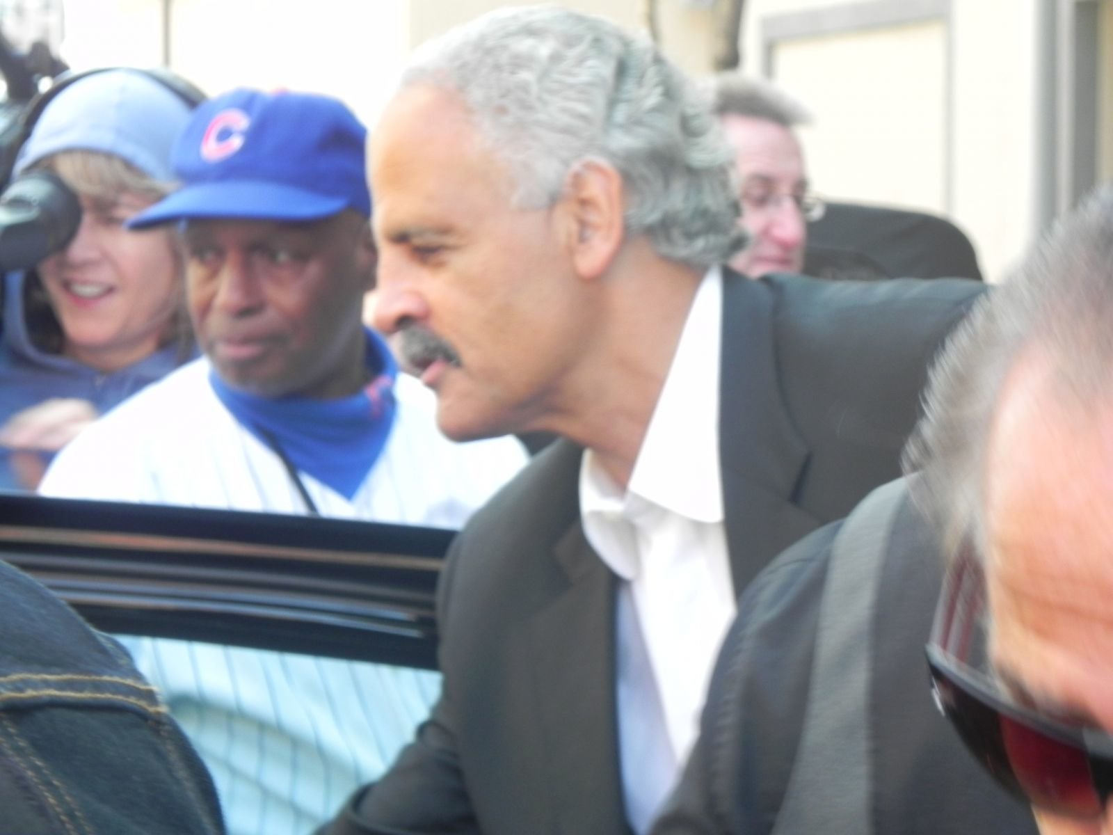 Stedman Graham leaves Harpo Studios after the final taping of 