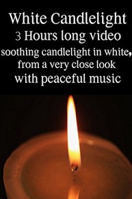 White Candlelight from a Very Close Look