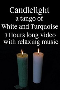 Candlelight - a tango of white and turquoise