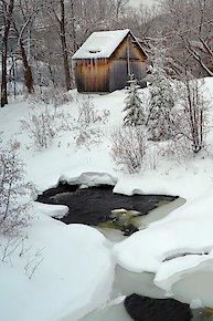 Snowy Cabin