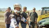 Travis Pastrana trike megaramp crash