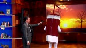 Stephen Colbert, Theater Owners Fight Against NYC Soda Ban