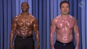 Watch Jimmy Fallon and Terry Crews 'Nip-Sync' a Shirtless Song