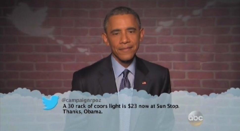 President Obama Reads Mean Tweets About Himself [VIDEO]