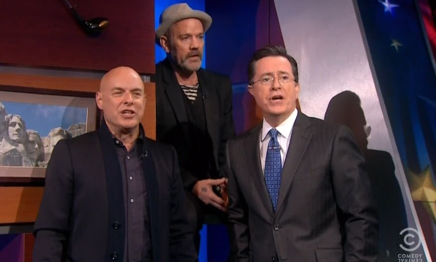What's the Frequency Stephen? R.E.M.'s Michael Stipe Says Goodbye on 'The Colbert Report'