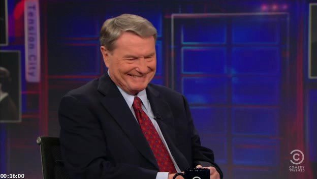 A Meeting Of The Minds: Jim Lehrer Drops By 'The Daily Show With Jon Stewart'
