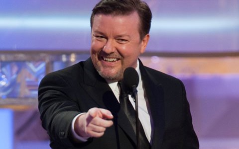Ricky Gervais Returns to Host Golden Globes, Hollywood Takes Cover