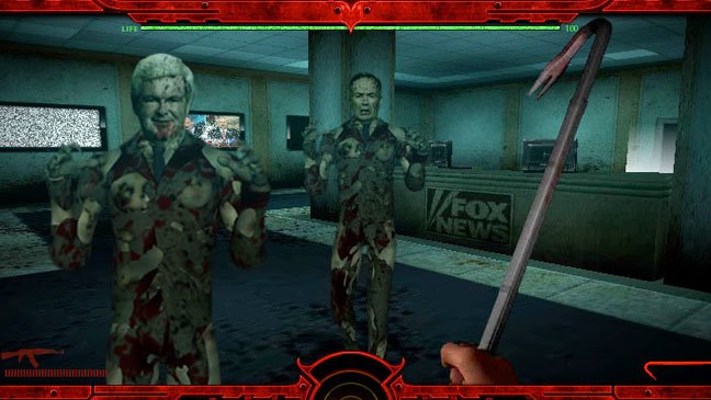 Video Game Allows You to Kill Zombie Glenn Beck and Michelle Bachmann with Crowbars