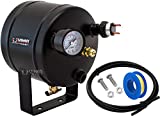 Vixen Horns 0.5 Gallon (2 Liter) 5 Ports Train/Air Horn Tank System/Kit 115 PSI with Gauge,Pressure Switch,Drain Valve,Compression Fitting,Hose,Thread Sealant Small/Compact VXT0500