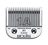 Andis 63055 CeramicEdge Carbon Infused Steel Detachable Blade, Size A, 8-Inch Cut Length, Chrome