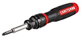 CRAFTSMAN Ratcheting Screwdriver, SpeedDrive, 2 Double Ended Bits Included, Handle Holds Up To 6 Bits (CMHT68129)