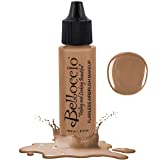 Belloccio's Professional Cosmetic Airbrush Makeup Foundation 1/2oz Bottle: Cappuccino- Medium with Olive Undertones