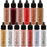 Belloccio Master Set of All 13 Blush, Bronzer & Shimmer Color Shades within Belloccio's Professional Flawless Airbrush Makeup Product Line (13 Different Shades in 1/2 oz. Bottles)