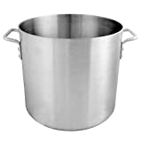 Thunder Group 60 Quart Aluminum Stock Pot, Silver