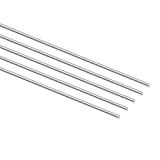Sutemribor 3mm x 300mm Stainless Steel Model Straight Metal Round Shaft Rods 5 Pieces