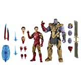 Marvel Hasbro Legends Series 6-inch Scale Action Figure 2-Pack Toy Iron Man Mark 85 vs. Thanos, Infinity Saga Character, Premium Design, 2 Figures and 8 Accessories