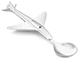 Zilverstad Children's Spoon Airplane, 16.899999999999999 x 7.4 x 1.5 cm, Silver