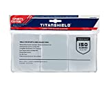TitanShield (150 Sleeves / Clear Sports Edition Standard Size Trading Card Sleeves Deck Protectors (Baseball, Football, Basketball)
