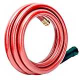Solution4Patio Red Garden Short Hose Male/Female Lead-in Hose, No Leaking, High Water Pressure Solid Brass Fitting for Water Softener,Dehumidifier,RV Vehicle Drain Water #G-H165B35-US 3/4 in. x 15 ft.