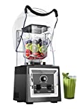 Wantjoin Professional Blender Commercial Soundproof Quiet blender Removable shield for Crushing ice,smoothie,puree,Blender for kitchen