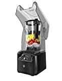 WantJoin Professional Commercial Blender With Shield Quiet Sound Enclosure 2200W Industries Strong and Quiet Professional-Grade Power, Self-Cleaning, Black (black)