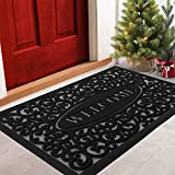 Christmas Door Mat Outdoor - Absorbent Door Mat - 30x18 Welcome Mat - Welcome Mats Outdoor - Door Mats Indoor - Durable Doormat - Christmas Door Mat - Indoor Door Mat - Christmas Rugs - Black Door Mat