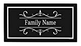 Custom Wedding Gifts Customized Text Personalized Welcome Mat Personalized Doormat Black and White