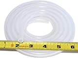 Pure Silicone Tubing - 1/4" ID x 3/8" OD - High Temp Kink-Free Hose Tube 500F (10 Feet)