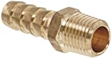 Anderson Metals 57001-0604 Brass Hose Fitting, Adapter, 3/8" Hose ID x 1/4" NPT Male