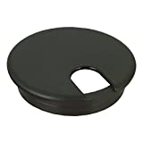 Rok Hardware 5 Pack of 3" (76mm) Round Computer Desk Table Port Wire Cable Cord Organizer Hole Cover Grommet ROKRG3BLK (Black)