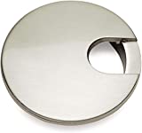 5 Pack - Cosmas 50203SN Satin Nickel 2-1/2" Two Piece Zinc (Metal) Desk Grommet - 3" Overall Diameter