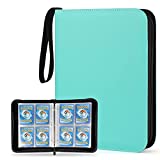 JoltMemori 400 Pockets Card Binder Compatible with Baseball Trading Card Binder with 50 Pages Waterproof Card Sleeves Gift for Boys Girls