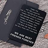 Friendship Gifts Wallet Card Insert For Best Friends Men Women Christmas Valentine Appreciation Birthday Gifts For Friends Bff Besties Gal Male Female Friends Thank You Gifts For Him Her Long Distance