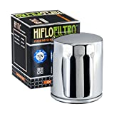 HIFLO Oil Filter HF171C Chrome - Compatible with Harley Davidson - Replaces 63731-99 / 63798-99