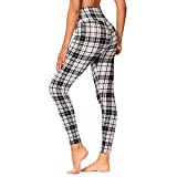 GAYHAY High Waisted Leggings for Women - Soft Opaque Slim Tummy Control Printed Pants for Running Cycling Yoga