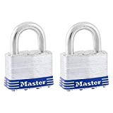 Master Lock 5T Outdoor Padlock with Key, 2 Pack Keyed-Alike