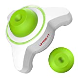 Mini Vortex Mixer with Extra Interchangeable Silicone Cap, 5600rpm, Four E's Scientific Lab Vortex Shaker with USB Interface for Charging, Touch Function, 6mm Orbital Diameter, Green