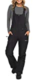 Arctix Women's Essential Insulated Bib Overalls, Black, 2X