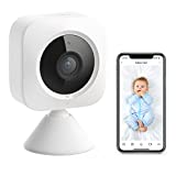 SwitchBot Security Indoor Camera, Motion Detection for Baby Monitor 1080P Smart Surveillance WiFi Pet Camera for Home Security with Night Vision, Two-Way Audio, Works with Alexa