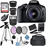 Canon EOS 2000D Rebel T7 Kit with EF-S 18-55mm f/3.5-5.6 III Lens + Accessory Bundle +TopKnotch Deals Cloth