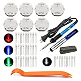 Zinger Instrument Cluster Gauge Stepper Motor Repair Kit X27 168 Fits 03-06 GM Chevy Silverados Tahoes Yukons(7Motors+36Led Light Bulbs+Soldering Iron+Solder Sucker+Remove Tool+Flux Rosin Core Solder)