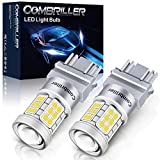 Combriller 3157 LED Bulb White 6000K, 3056 3156 3057 4157 led bulb with Projector Replacement for led reverse lights turn signal bulb brake light bulb tail light bulb parking light bulb, pack of 2