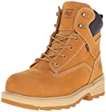 Timberland PRO Men's 6 Inch Resistor Comp Toe Waterproof INS Work Boot, Wheat Tumbled Full Grain Leather, 13 M US