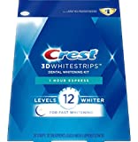 Crest 3d White 1-Hour Express Teeth Whitening Strips Kit, 8 Strips