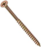 The Hillman Group 47675 8-Inch x 3-Inch All Purpose Wood Screw with Phillips Drive, 1-Pound , Yellow