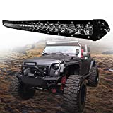 BMPUG LED Light Bar 42inch Curved 210W Single Row Spot Flood Combo 3D LED Driving Fog Lamp Off Road Lighting LED Work Lights for UTE ATV UTV SUV Boat Trucks IP68 Waterproof (210W)