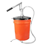 GROZ Heavy Duty Lever Action Bucket Pump | For 5 Gallon Pails | Pump Heavy Oils, Engine Oils and Transmission Fluid (44150)