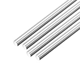 uxcell 5mm x 400mm 304 Stainless Steel Solid Round Rod for DIY Craft - 4pcs