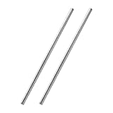 uxcell 5mm x 250mm 304 Stainless Steel Solid Round Rod for DIY Craft - 2pcs